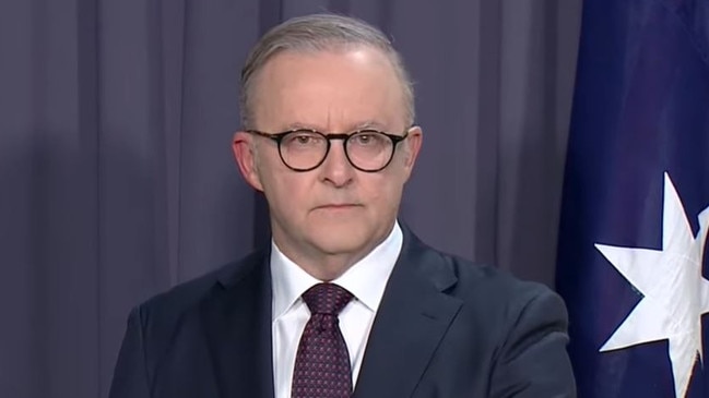 An emotional Anthony Albanese speaks after Australia voted No. Picture: YouTube