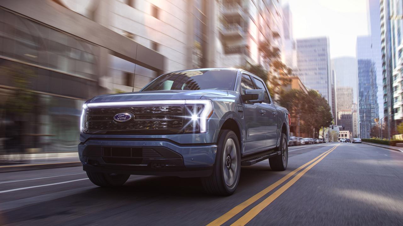 The Ford F-150 Lightning electric pick-up truck is due to go on sale in the US next year.