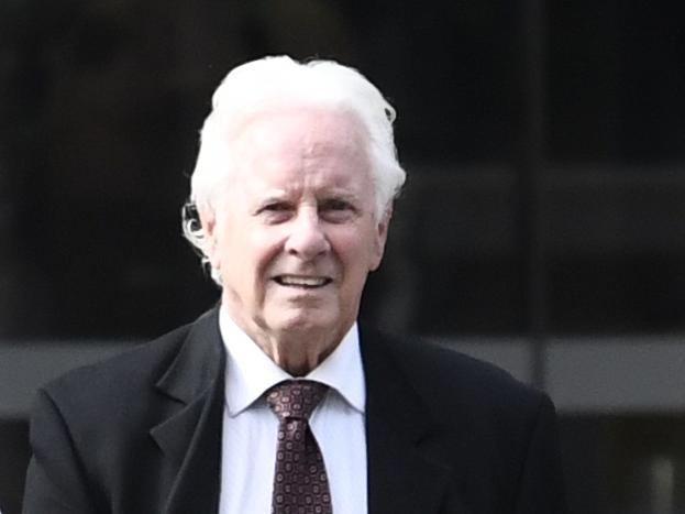 ADELAIDE, AUSTRALIA - NewsWire Photos NOVEMBER 25, 2021: Michael William Wall, (centre) 78, who pointed a replica firearm at another driver during a road rage incident. Pictured at district court today. Picture: NCA NewsWire / Naomi Jellicoe