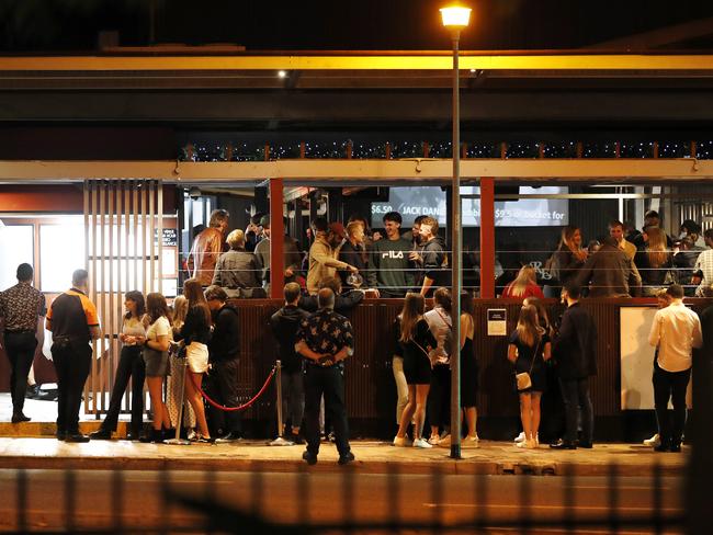 Crowds pictured at the Royal Exchange Hotel, Toowong, Brisbane 15th of July 2020.  (Image/Josh Woning)