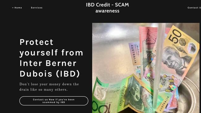 A screen grab of the IBD Credit website. Picture: https://ibd-credit.co/