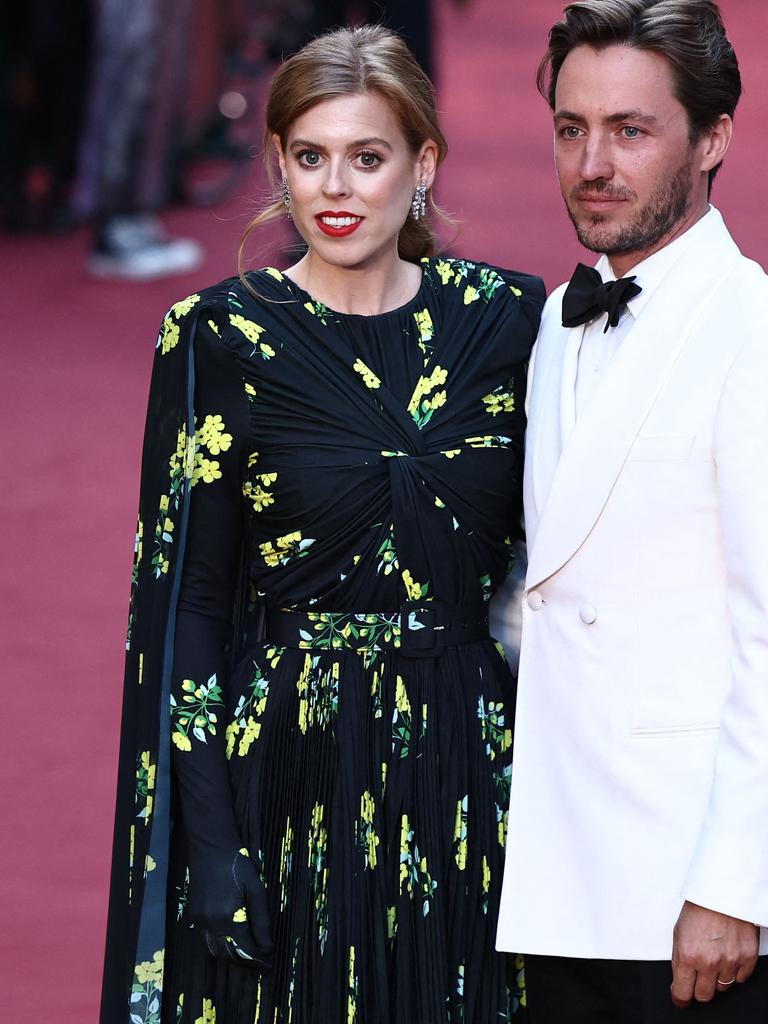 Princess Beatrice of York and her husband Edoardo Mapelli Mozzi at Vogue World in London. Picture: Henry Nicholls / AFP