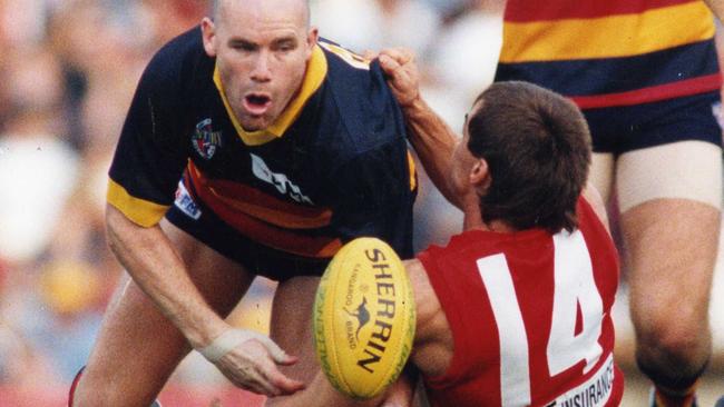 Andrew Jarman in 1996, his final year with the Crows. Picture: Ray Titus