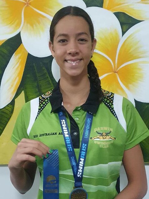 Territorian Macey Sheridan shocked the country with five gold medals in the Australian Age Group Swimming Championships.