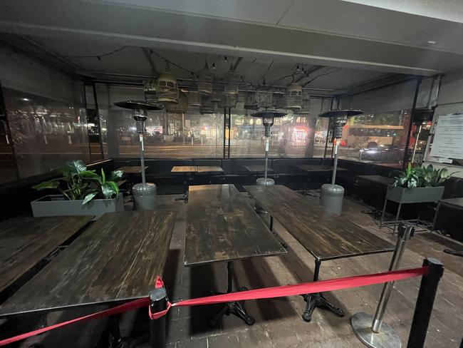 What remains of the once-popular restaurant. Picture: Alex Turner-Cohen/news.com.au