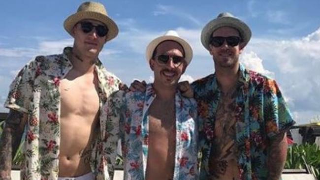 Dane Swan and Dustin Martin are having plenty of fun on their big end-of-season trip. Picture: Dane Swan/Instagram