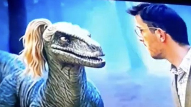 How would a velociraptor do up a ponytail with those tiny lil’ arms?