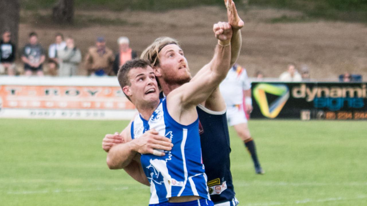 South Gawler's Bailey Zobel in action in the preliminary final. Picture: South Gawler Football Club.