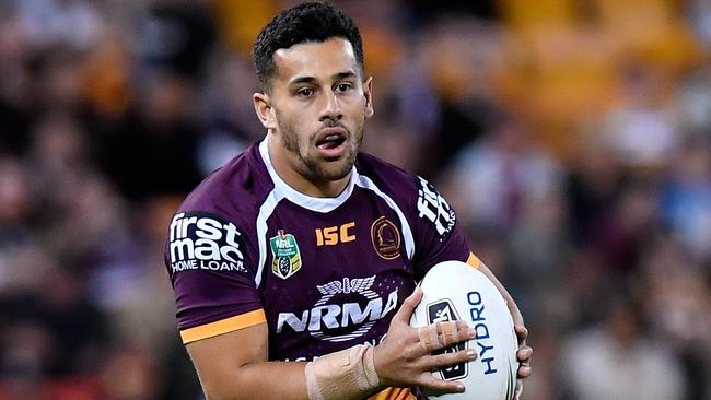 BRISBANE, AUSTRALIA - JULY 20: Jordan Kahu of the Broncos in action during the round 19 NRL match between the Brisbane Broncos and the Penrith Panthers at Suncorp Stadium on July 20, 2018 in Brisbane, Australia. (Photo by Bradley Kanaris/Getty Images)