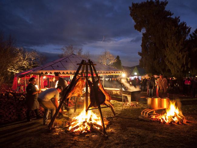 WARMTH: Dark Mofo Willow Court Garden Party. Picture: Mona/Remi Chauvin