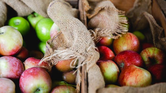 Apples and pears are high in fibre, which is important for gut health and blood sugar control. Picture: News Corp