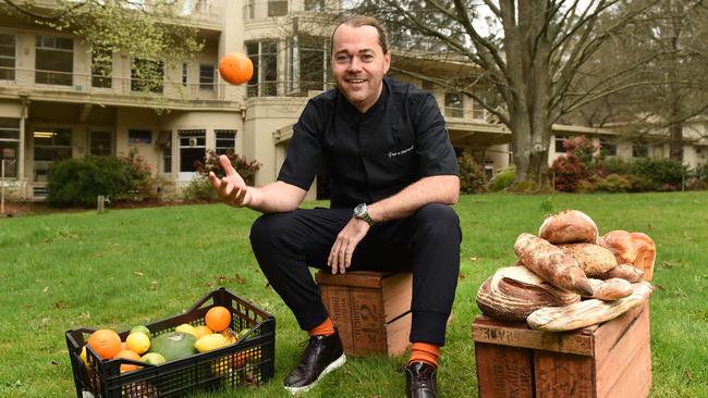 Shannon Bennett at Burnham Beeches estate, which he wants to turn into a luxury development. Picture: David Smith