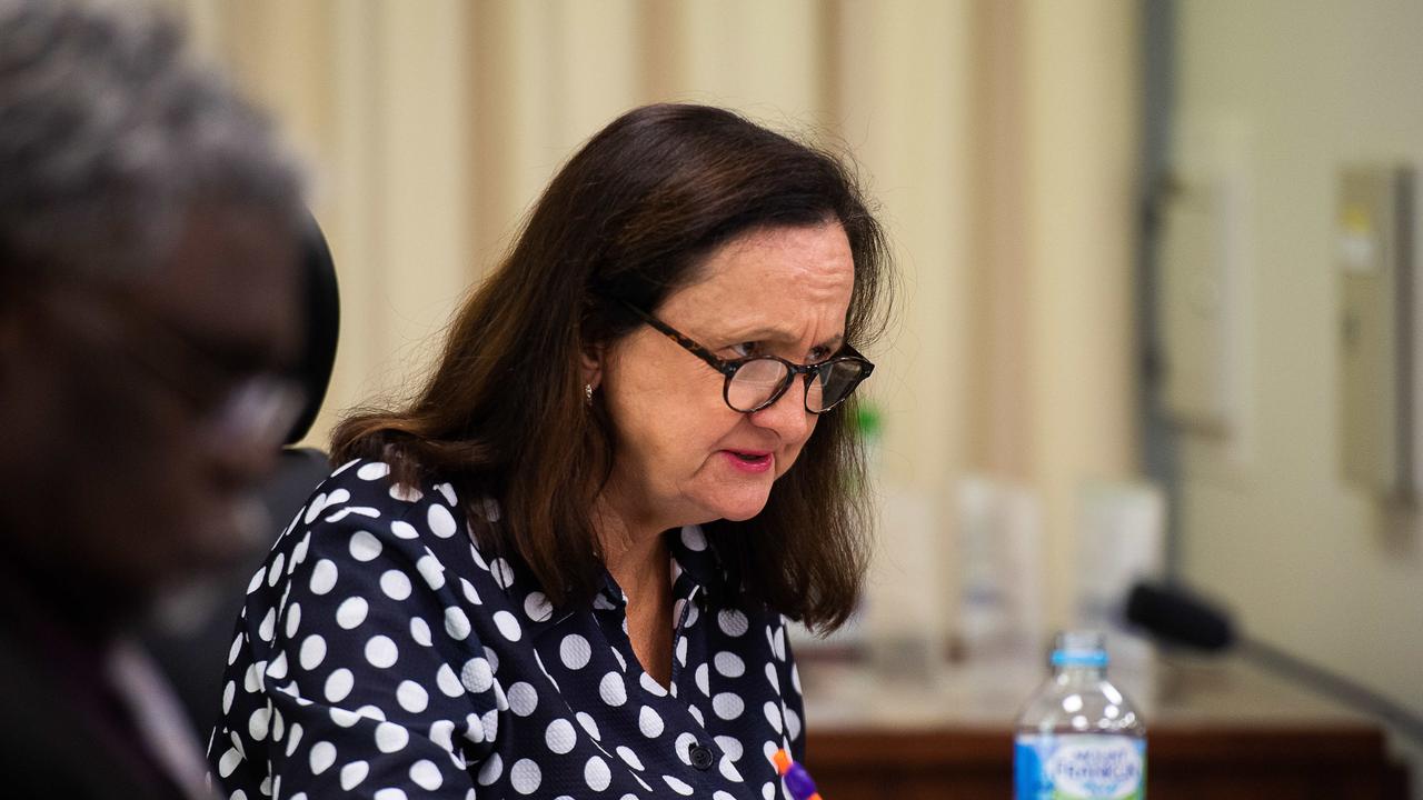 Araluen MLA Robyn Lambley said the government was responsible for the “crime crisis” after seven years in power. Picture: Pema Tamang Pakhrin