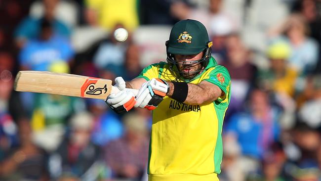 Glenn Maxwell has found life difficult against the short stuff this tournament. Picture: Getty