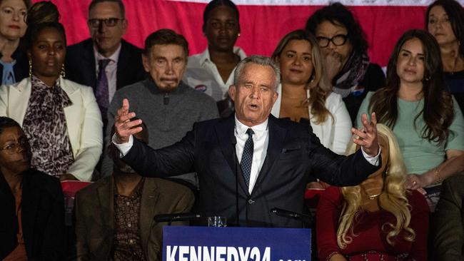 Robert F Kennedy Jr at his campaign event to launch his 2024 presidential bid in Boston, Massachusetts, in April. Picture: Joseph Prezioso/AFP