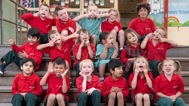 Bellaire Primary School Prep MF Back row L-R: Alex Sormaz, Finn Kootstra, Amelia White, Sunny Dixon, Nickan Tasviri, Middle row L-R: Parth Prakash, Liam Windsor, Levi Havetta, Mila Bissessur, Gisele Bullock, Memphis Johnston Front row L-R:Abtin Gorji Dezfouli, Roy Chatha, River Hughes, Shaurya Chauhan, Grace Williams, Tilly Lucas