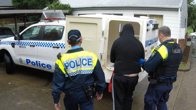 Three men have been arrested following an investigation into the supply of firearms and drugs in the Newcastle region. Picture: NSW Police