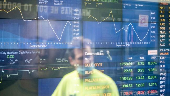 The ASX 200 is down more than 4 per cent this year as fears of higher rates and rebounding inflation intensify. Picture: NCA NewsWire/James Gourley