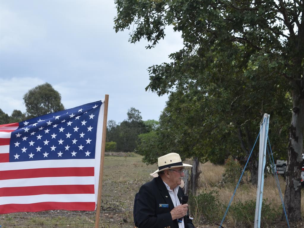 George Hatchman spoke about the history of the Lowood airfield and No23 Squadron