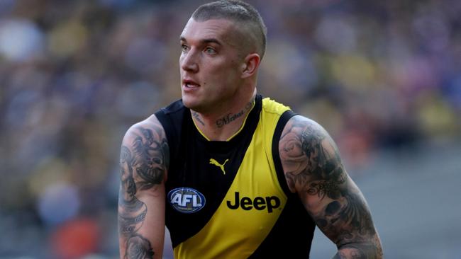 Dustin Martin isn’t letting anything distract him in 2018. Picture: AAP Images