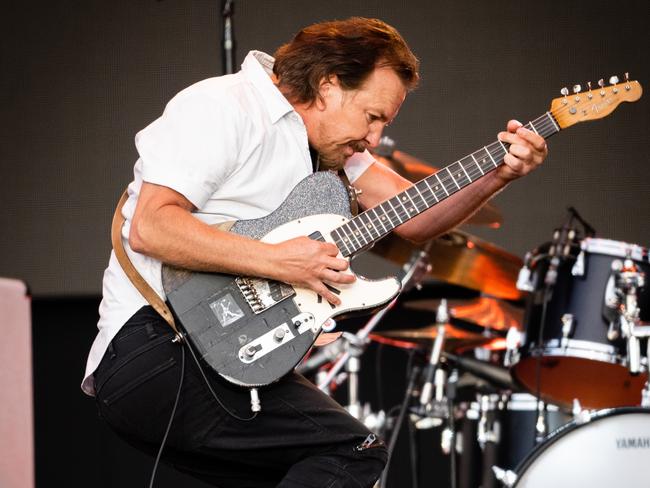 Eddie Vedder of Pearl Jam performs at London’s Hyde Park. Picture: Samir Hussein