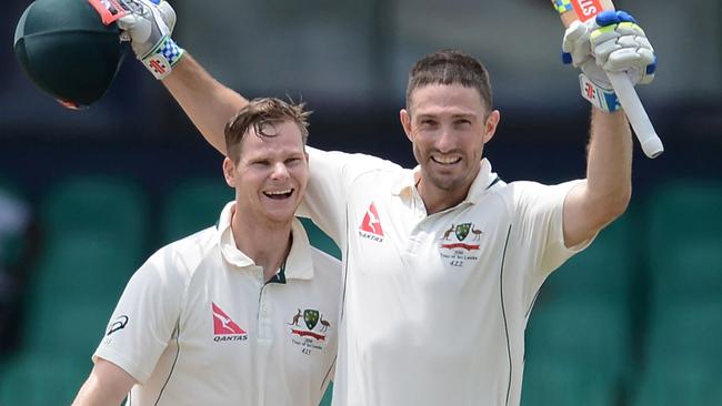 Steve Smith(left) and Shaun Marsh both scored centuries in the third Test.