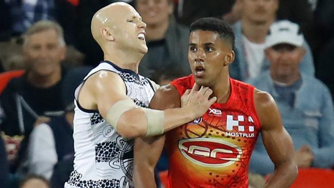 Gary Ablett had the ball on a string against the Suns. Picture: Getty Images