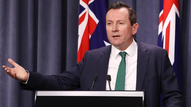 West Australian Premier Mark McGowan hit back at federal Attorney-General Michaelia Cash. Picture: Jackson Flindell