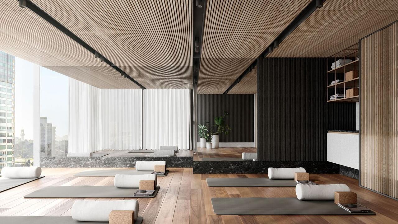 A Japanese-style yoga studio will feature in the development’s sixth-storey podium.