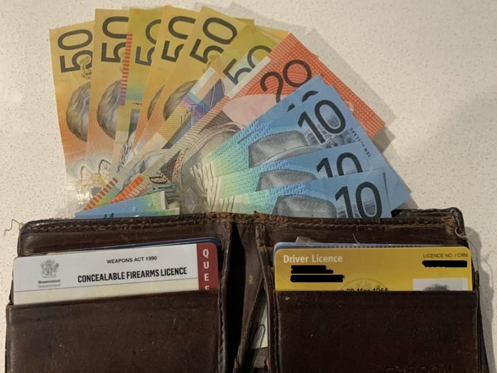 A Virgin Australia passenger was delighted staff found his wallet – and to his shock all its contents including $360 were still inside. Picture: Facebook