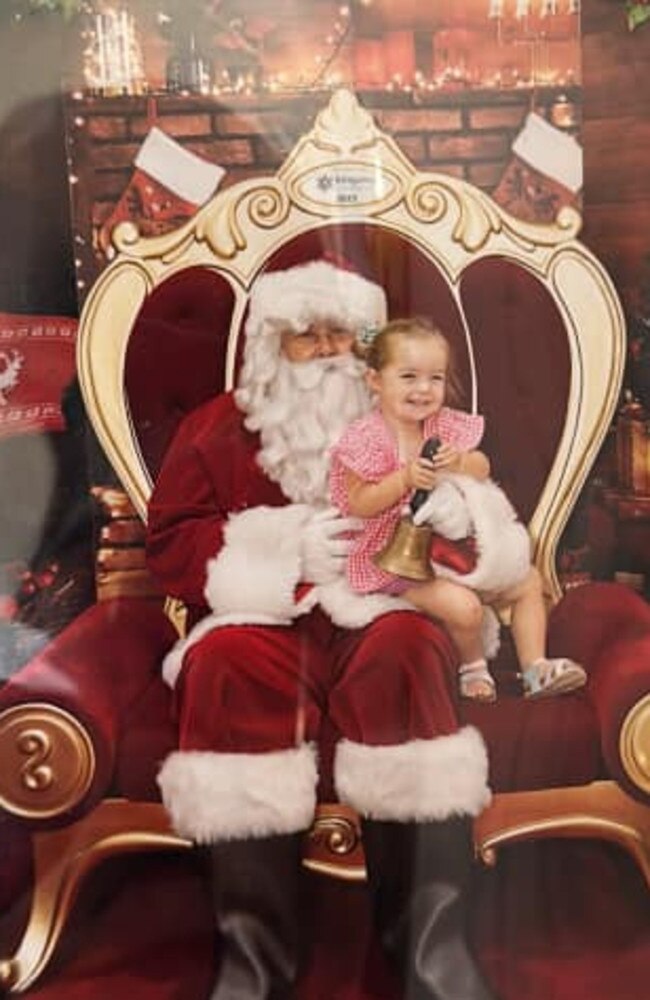 Sienna with Santa: Kingaroy Shopping Centre 2023 - Burnett. Sent in by Chloe James.