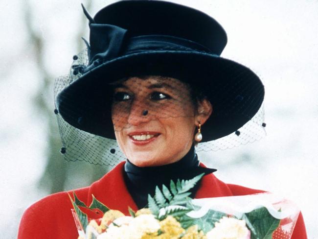 Princess Diana pictured at Sandringham on Christmas Day. Picture: Getty