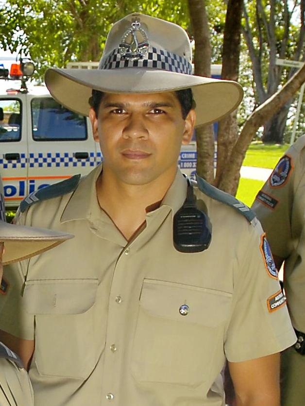 Aboriginal Community Police Officer Shawn Lewfatt pictured in uniform in 2006. Picture: Julianne Osborne