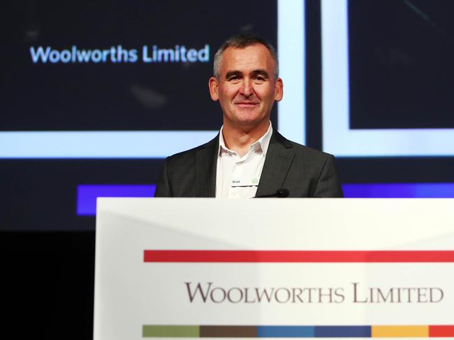 Woolworths CEO Brad Banducci during their AGM in Melbourne. Picture: Aaron Francis/The Australian