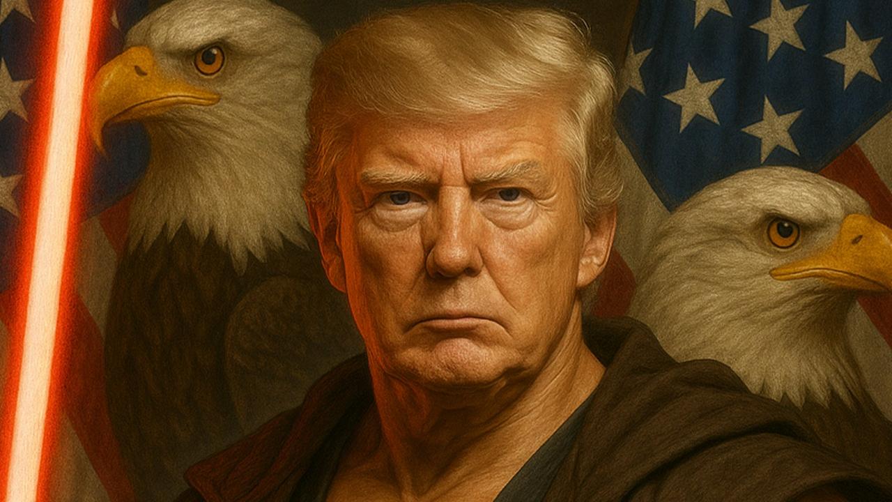 White House shares AI pic of buff Trump