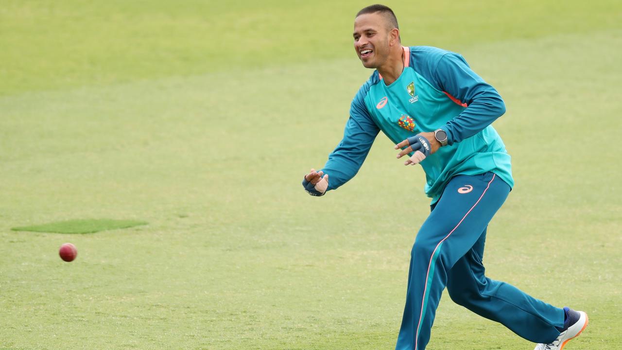 Usman Khawaja has spoken with Andrew McDonald about his belief that Australian cricket coaches should have term limits. Picture: Will Russell/Getty Images