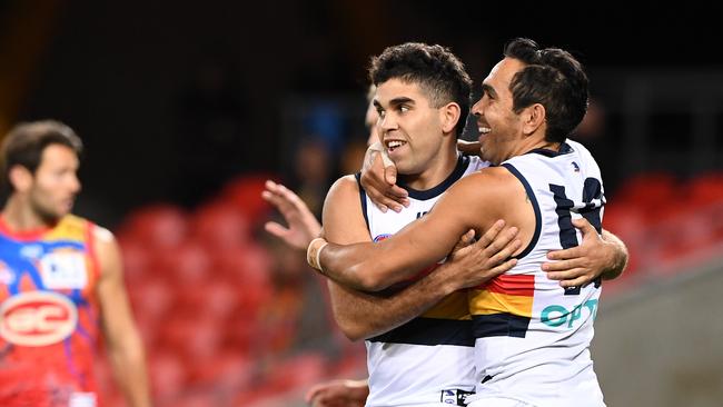 Tyson Stengle has come into the Crows team for his mentor Eddie Betts. Picture: AAP/Dave Hunt