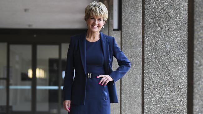 Incoming Australian National University chancellor Julie Bishop on Thursday. Picture: AAP