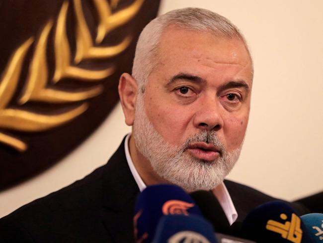 Hamas leader Ismail Haniyeh was killed in Tehran along with one of his bodyguards. Picture: AFP