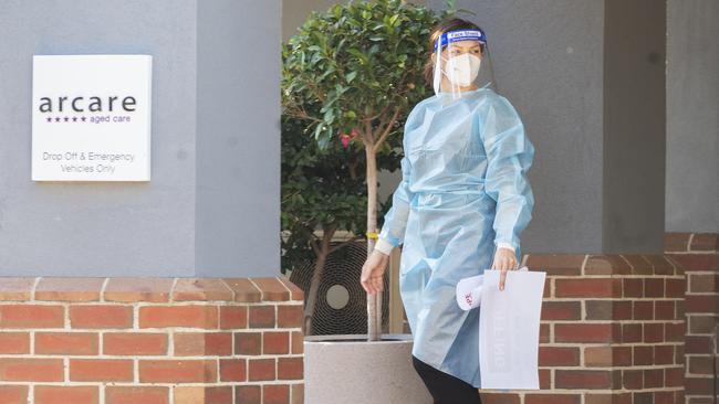 A second aged care worker from Arcare Maidstone Aged Care has tested positive to Covid-19. The facility is now in lockdown. Picture: Rob Leeson.