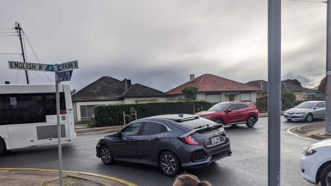 Renown Ave, Clovelly Park as it currently sits at peak hour. Pic: Supplied