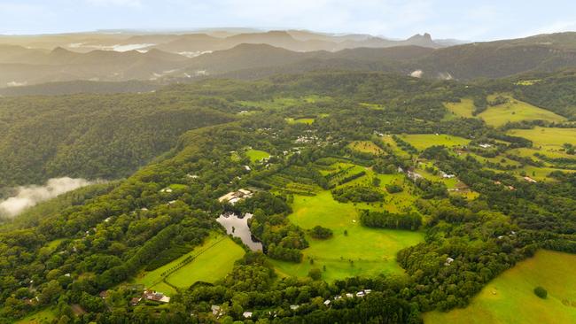 Aerial photos of the Eaglemont Estate site at Springbrook. Picture: Gold Coast City Council