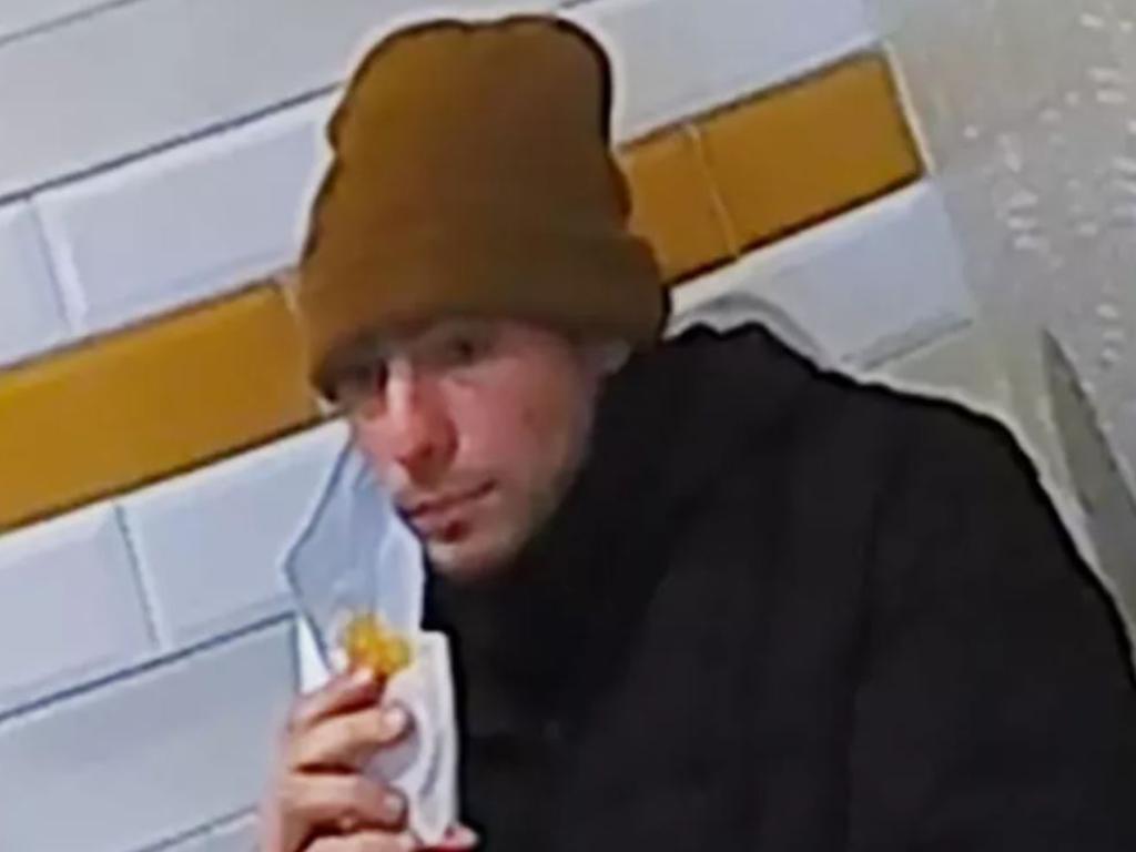 Mangione inside the Altoona McDonalds moments before his arrest. Picture: Pennsylvania State Police