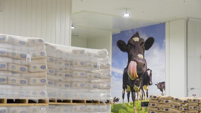 Bags of milk powder at Union Dairy Company's processing plant at Penola. Picture: Karla Northcott