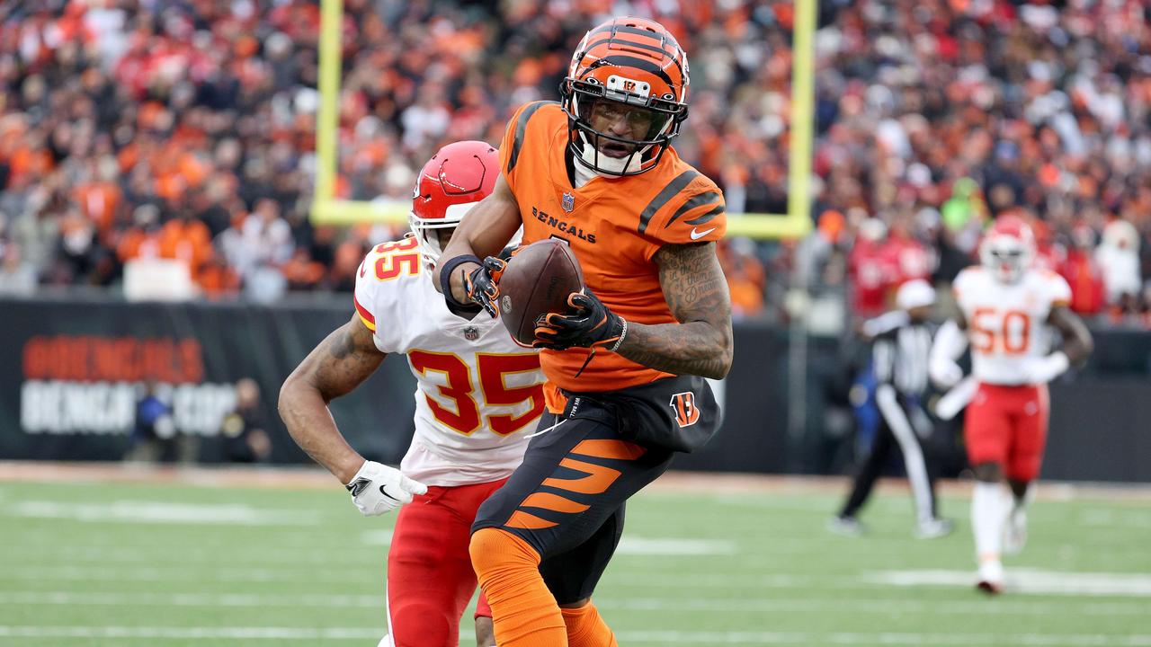 Rookie wide receiver Ja'Marr Chase has made an instant impact for the Bengals. Picture: Getty Images