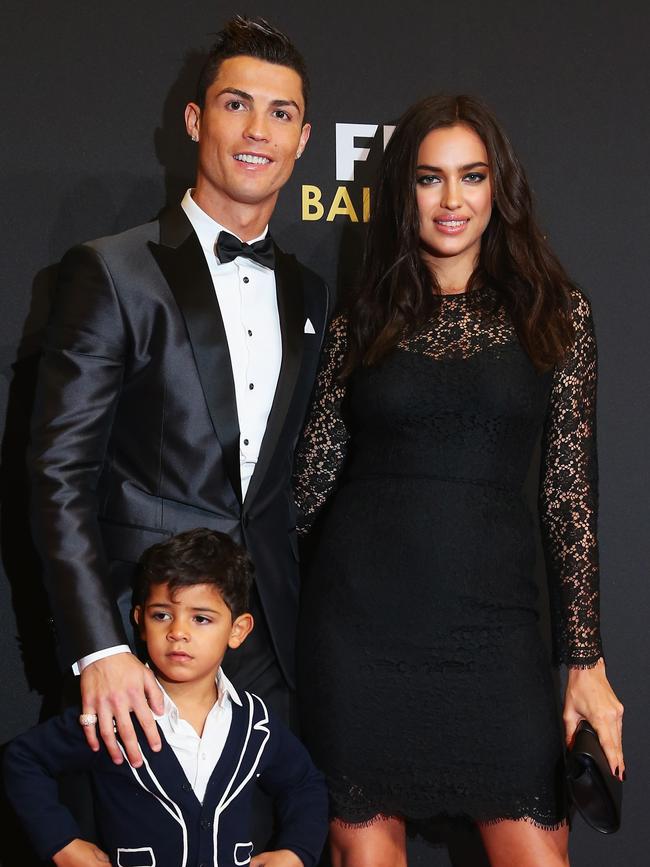 Cristiano Ronaldo and Irina Shayk at the FIFA Ballon d'Or Gala 2013. Photo by Alexander Hassenstein - FIFA/FIFA via Getty Images.