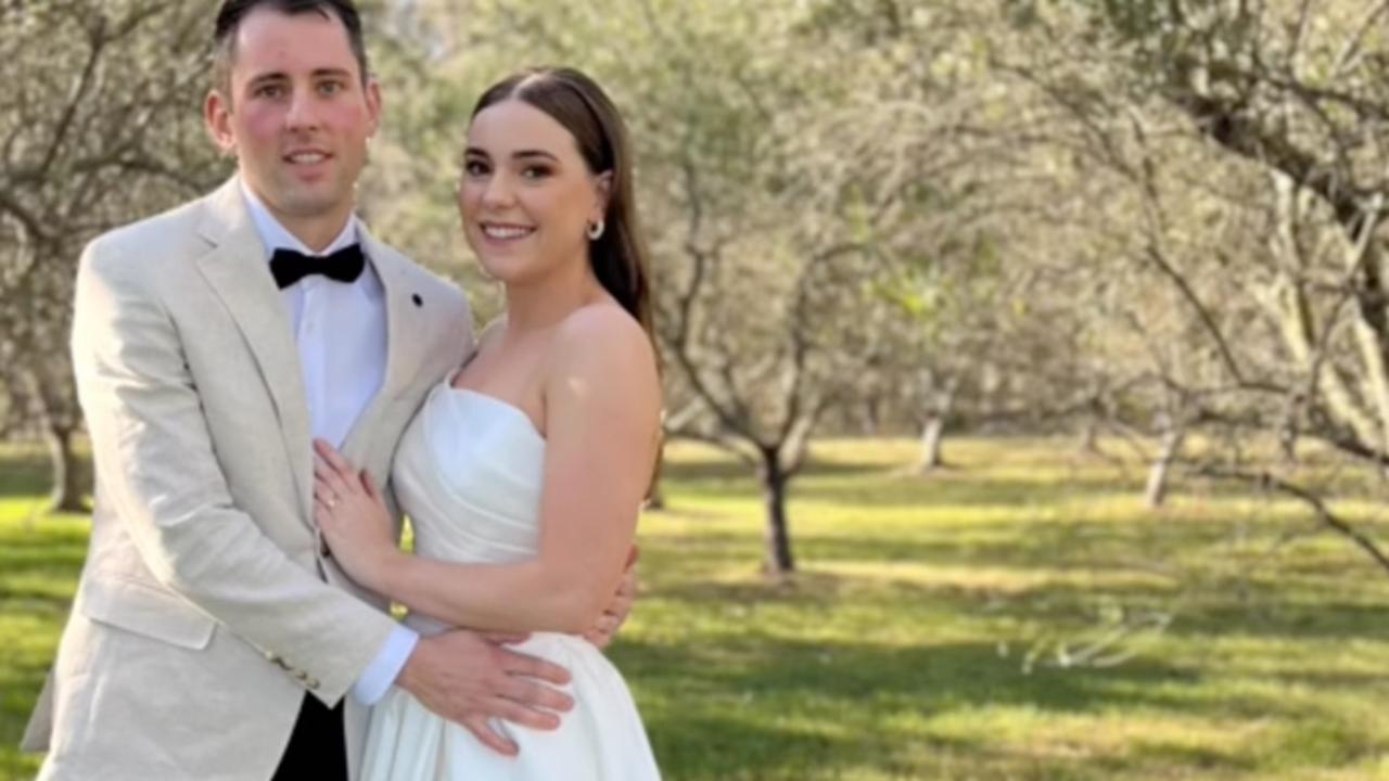 Mitchell Gaffney and Madeleine Edsell tied the knot in Lovedale before the horror bus crash. Picture: Instagram