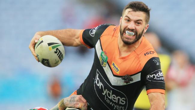 James Tedesco and the Tigers will avoid the wooden spoon but won’t make the finals. Picture: Mark Evans