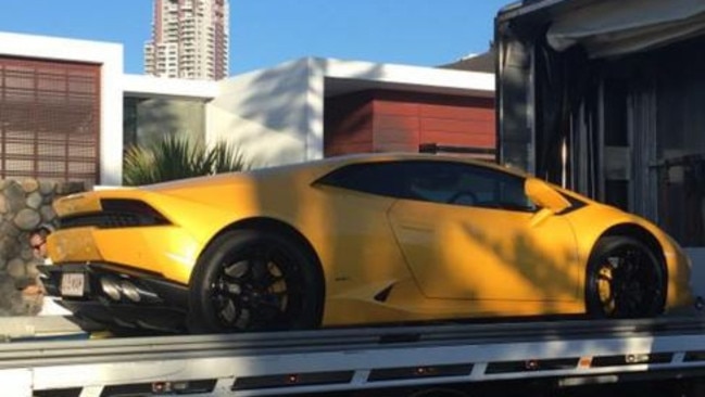 Photos of Bernard Tomic's new Lamborghini from his Facebook page. Photo: Facebook