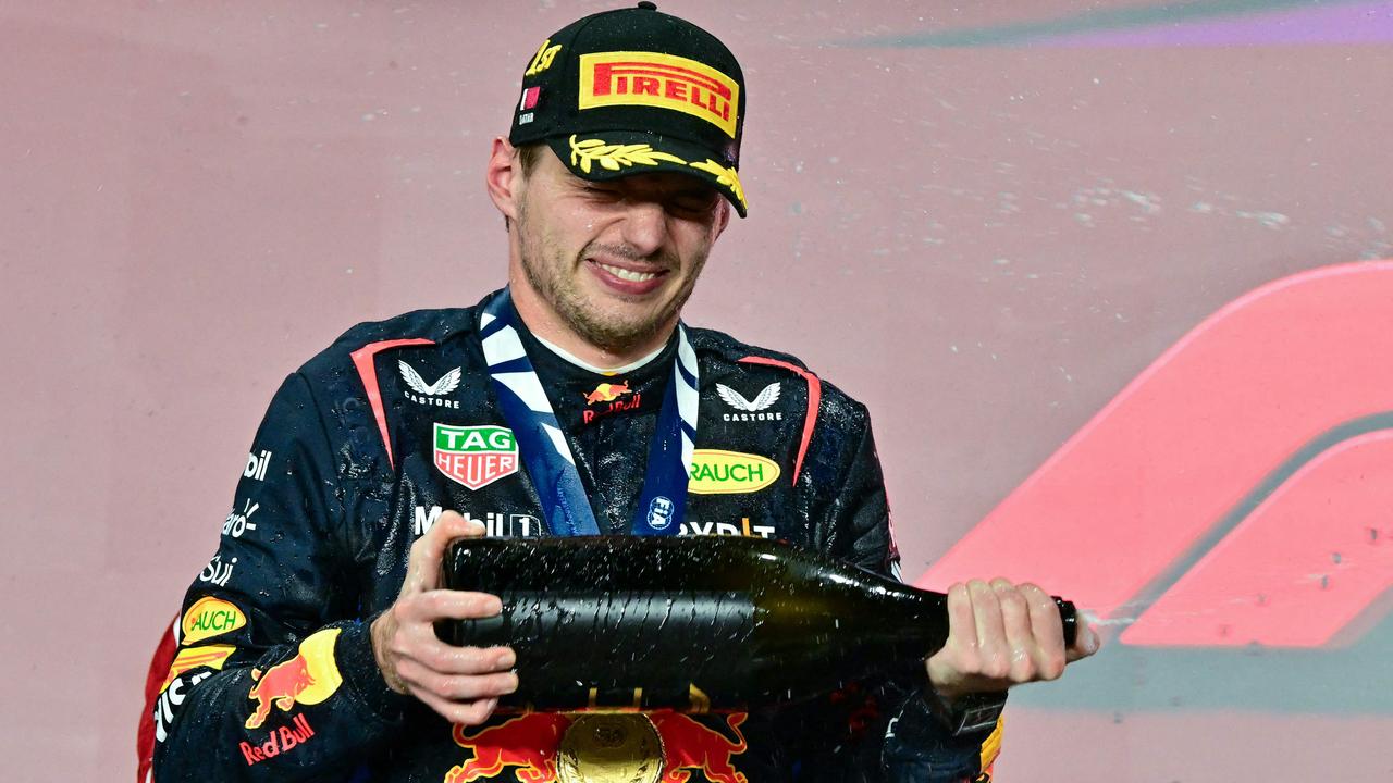 Max Verstappen celebrates another win. Photo by Giuseppe CACACE / AFP.